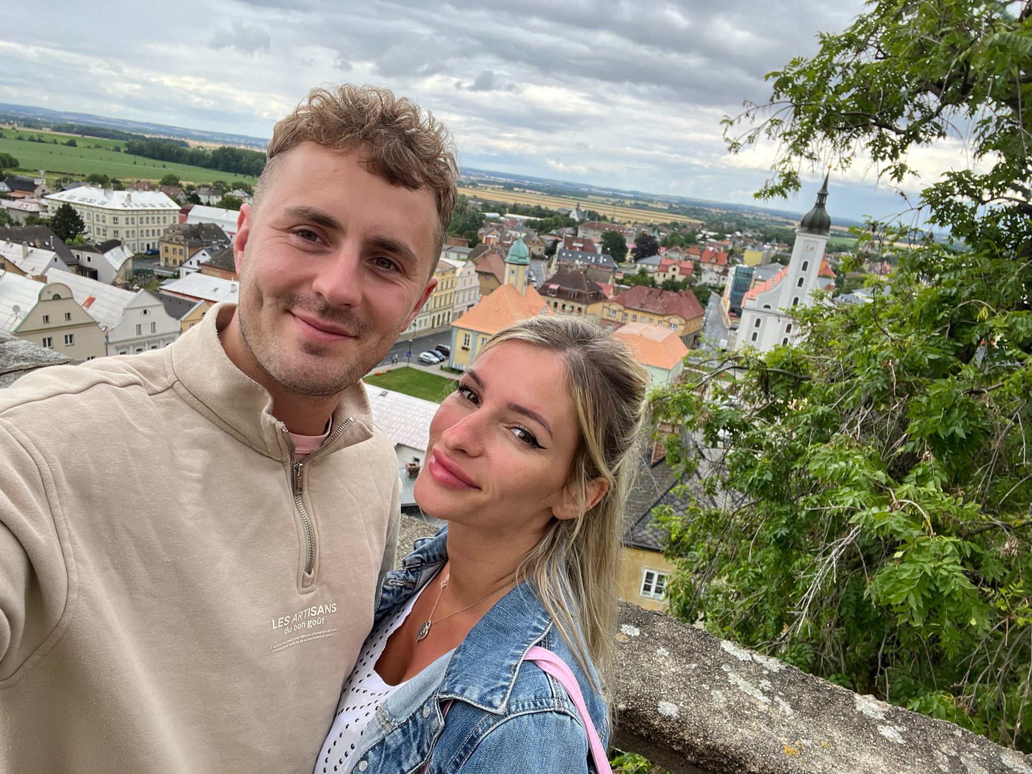 Daria and Joshua on Josh's first trip to Poland